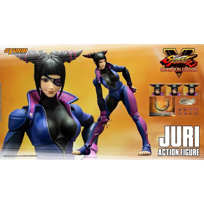 In Magazzino Original Storm Toys 1/12 Champion Edition Juri Street Fighter V Anime Action Collection Figure Model Toys