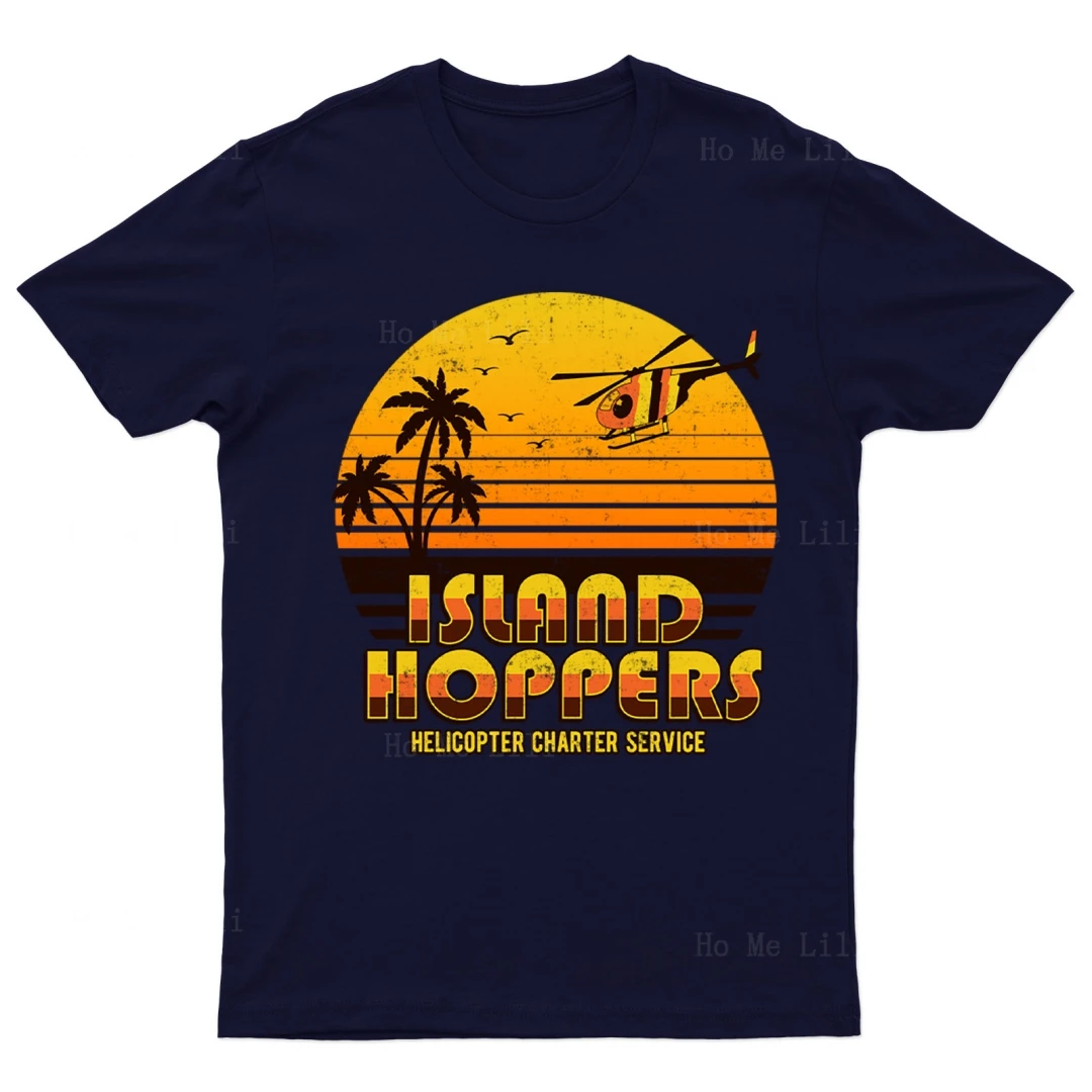 Island Hoppers Retro Mens Tshirt Personalizzata Oversize 2023 Tee Top