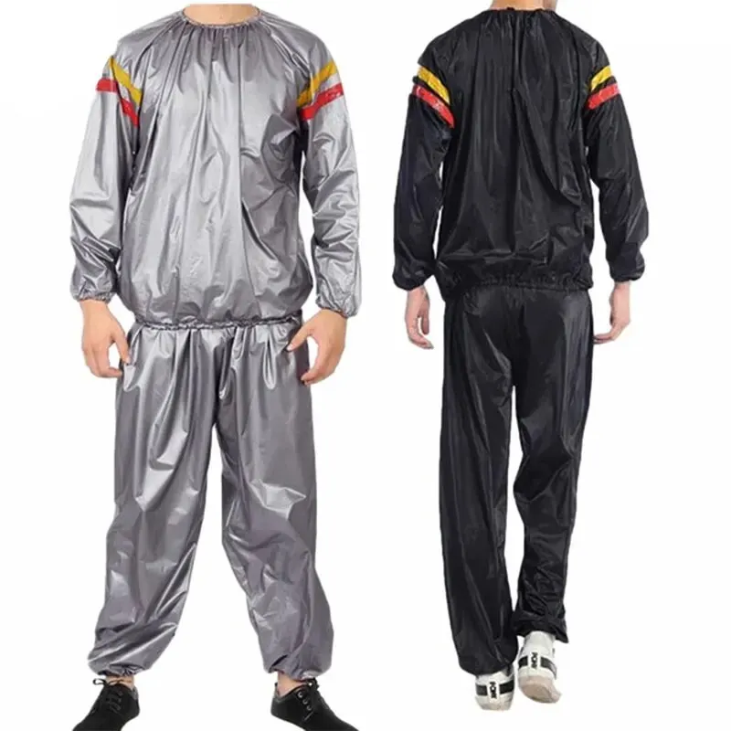 Allenamento Dimagrante Palestra Sauna Tuta Set Unisex Sudore Sauna Tuta Esercizio Palestra Manica Lunga Camicia Giacca Fitness Sauna Suit