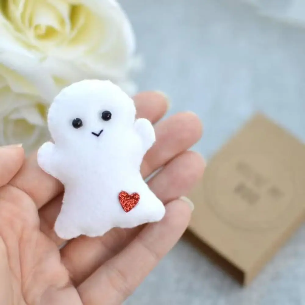 Mini Bambola Fantasma Carino Piccolo Fantasma Peluche Fantasma Scatola Amore Abbracci Biglietto Di Auguri Festival