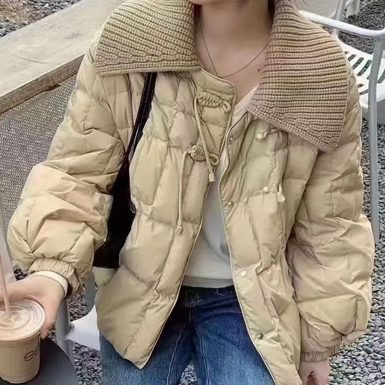 2023 Fashion New Winter Piumino Allentato Piumino Corto Da Donna Piumino D'Anatra Cappotto Addensato Cappotto Da Donna Cappotto Caldo Y10