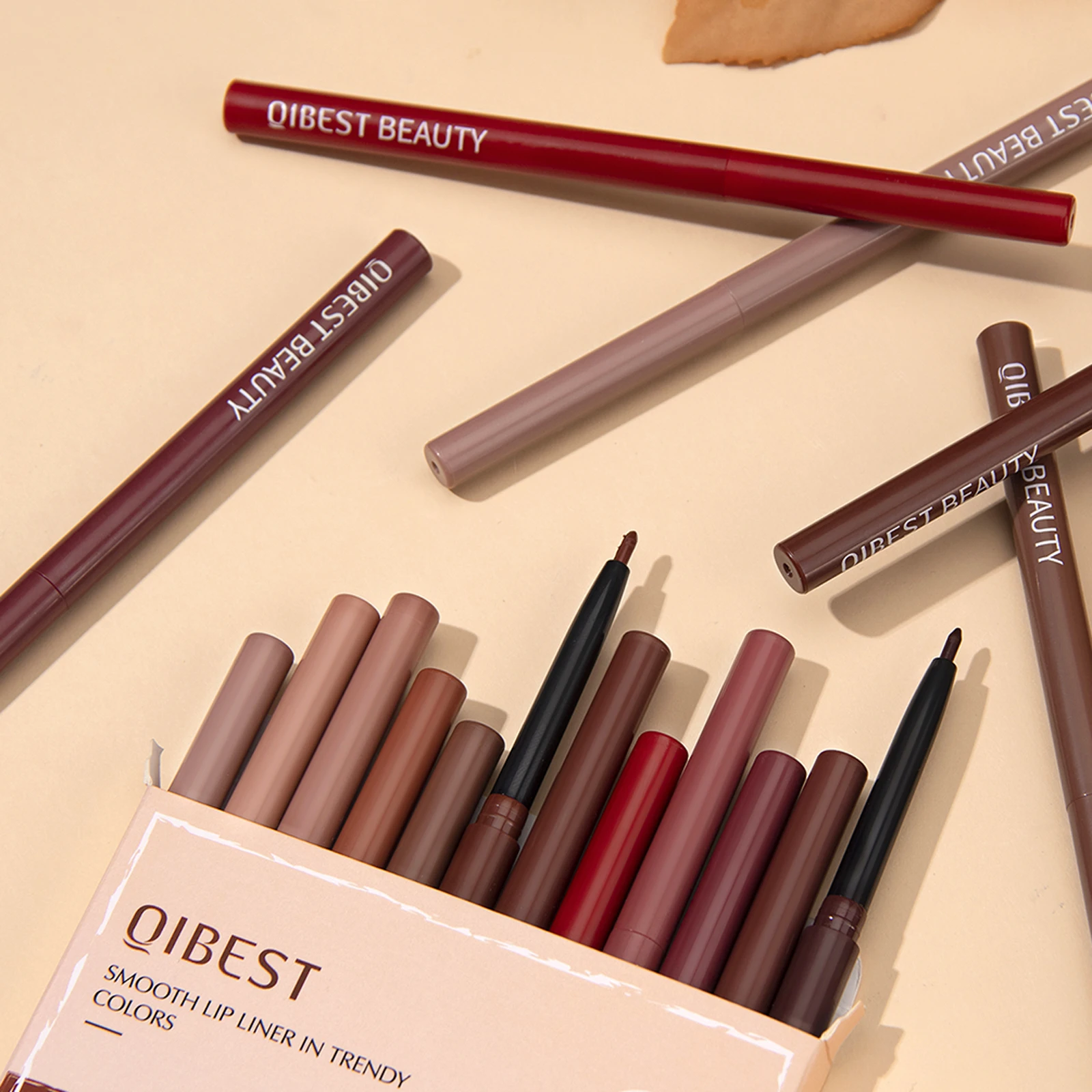 Set Di Matite Per Matita Per Labbra Da 12 Pezzi Matte Nude Contour Matita Per Labbra Penna Per Rossetto Impermeabile Rossetto A Lunga Durata Cosmetici