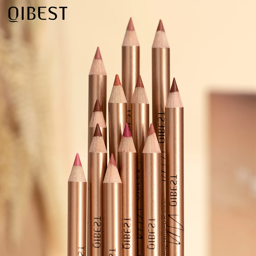Qibest 12 Colori Matite Per Labbra Matita Per Labbra Opaca Matita Per Labbra Rossetto Impermeabile Penna Per Rossetto Nudo Liscio Per Trucco Labbra