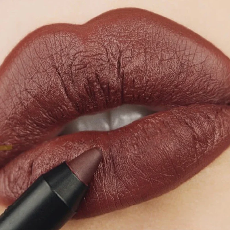 12 Colori Lip Liner Waterproof Matte Lipstick Matite Sexy Red Matte Contour Tint Idratante Long Lasting Lip Liner Cosmetic