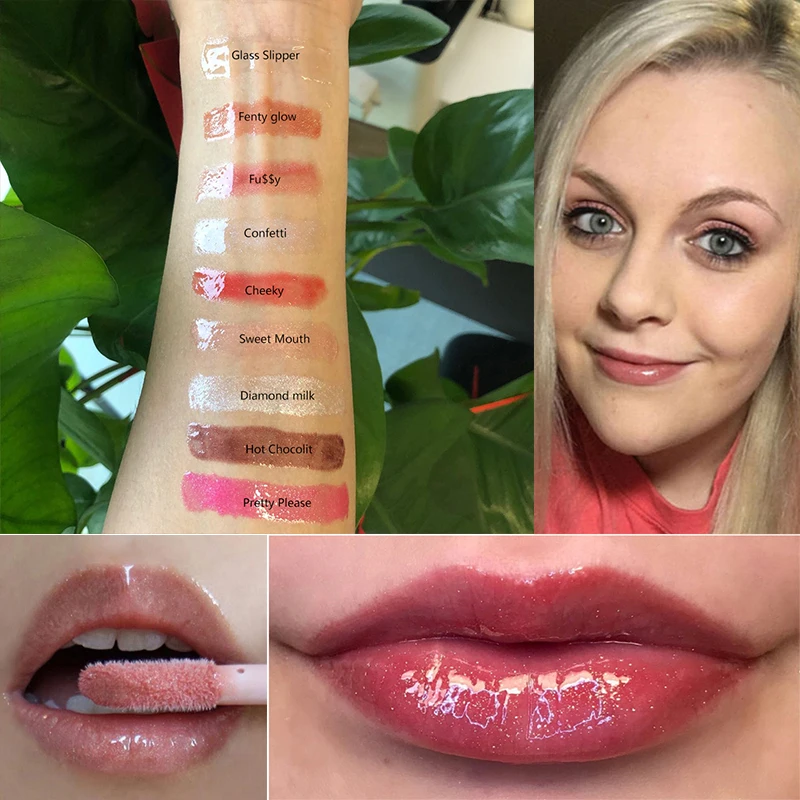 Trucco High-Shine Lip Gloss Set Idratante Lip Plumper Lucido Posse Mini Gloss Bomb Collection Limited Edition Holiday Set