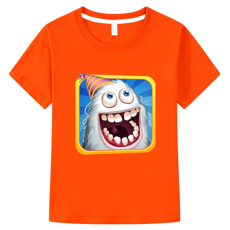 My Singing Monsters T Shirt For Kids Boy 10 Anni Cute Anime Kawaii Cotton Maniche Corte One Piece Y2K Girl Clothes Boys Clothes