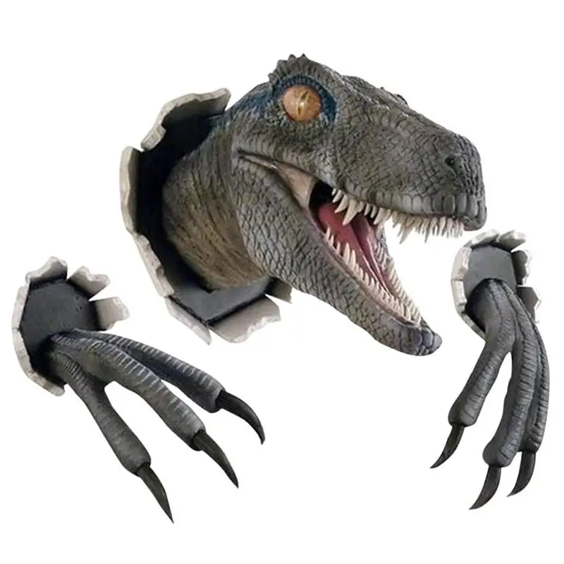 3D Dinosaur Wall Hanging Decoration Dinosaur Wall Hanging Jurassic Dinosaur Head Wall Hanging Grande T-Rex Wall Mounted Statue