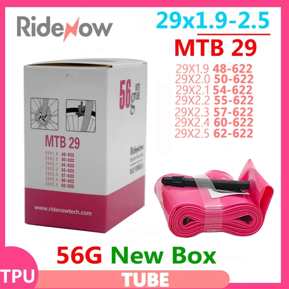 Ultralight Ridenow Tpu Mtb 29 Camera D'Aria Per Bici 29X1.9 2.1 2.2 2.3 2.4 Pollici Valvola Francese 45Mm Pneumatico Per Bicicletta Da Montagna 26 27.
