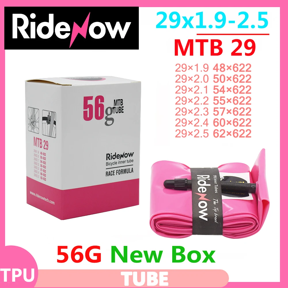 Ultralight Ridenow Tpu Mtb 29 Camera D'Aria Bici 29X1.9 2.1 2.2 2.3 2.4 Pollici 56G Vasca 45Mm Parti Di Biciclette Da Montagna Pneumatico 26 27.5 29Er