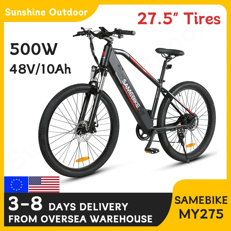 Samebike My275 Bici Elettriche 500W Ebikes Biciclette Elettriche 48V Batteria Al Litio Bicicleta Mountain Bike Elettrica
