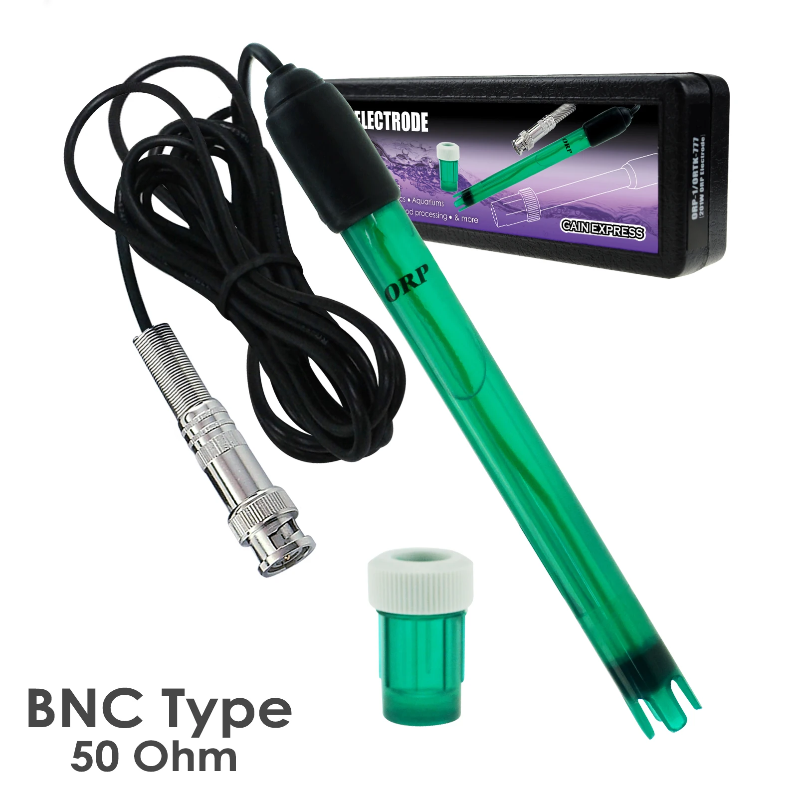 Elettrodo Redox Orp, Sonda Di Ricambio Connettore Tipo Bnc Per Tester Metro 14Cm Lungo 1.2Cm Diametro 300Cm Cavo Extra Lungo