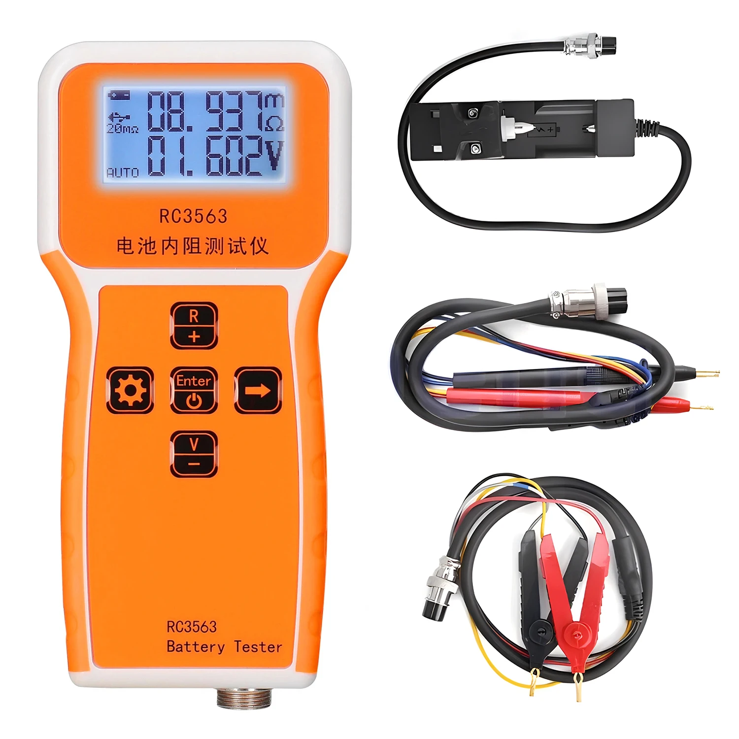 Tester Di Resistenza Interna Della Batteria Rc3563 Tester Della Batteria Al Litio Al Piombo Acido A 3 Cifre Da 200 Piedi 100V Vero Rilevatore Automati