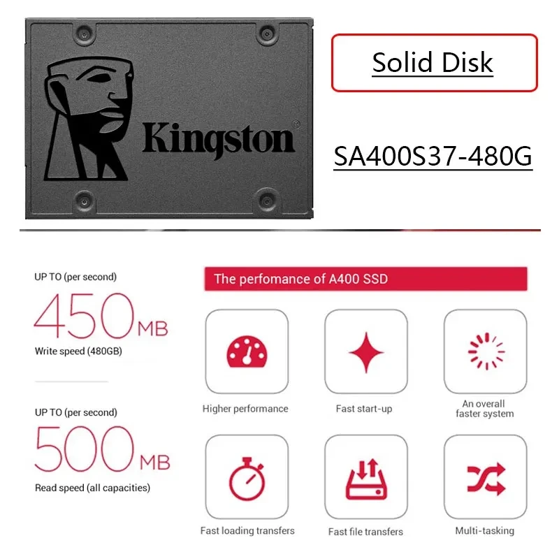 Kingston 960Gb Sata Ssd A400 Sataiii 2.5 Pollici 480Gb Ssd Disco Rigido Hdd Solid State Drive Disco Ssd 240Gb Notebook Pc