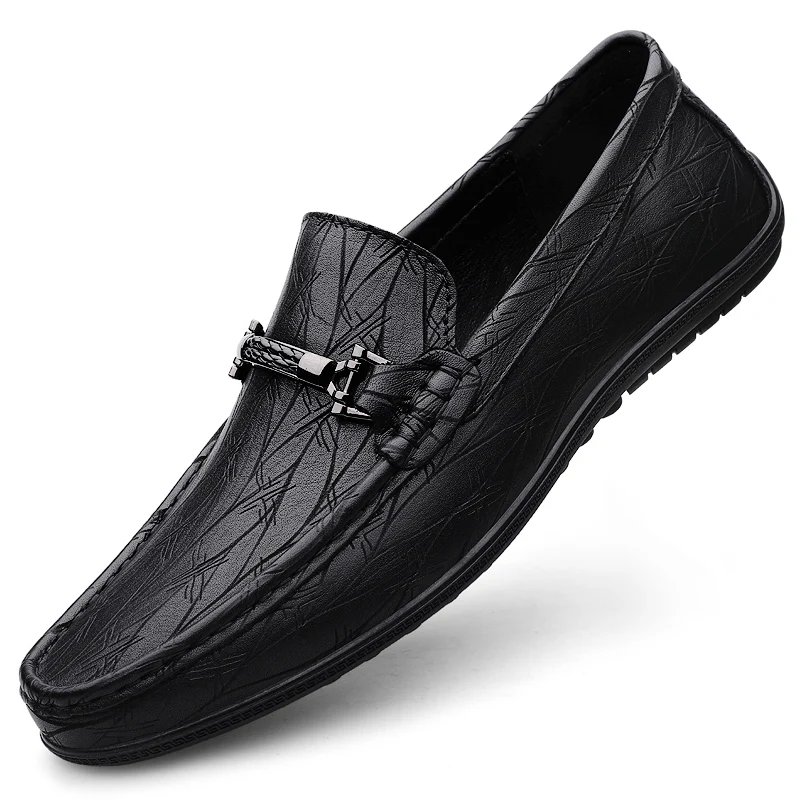 Nuove Scarpe Da Uomo In Vera Pelle Scarpe Da Guida Nere Plus Size In Pelle Casual Marchi Di Lusso Mocassini Da Uomo Formali Mocassino Italia