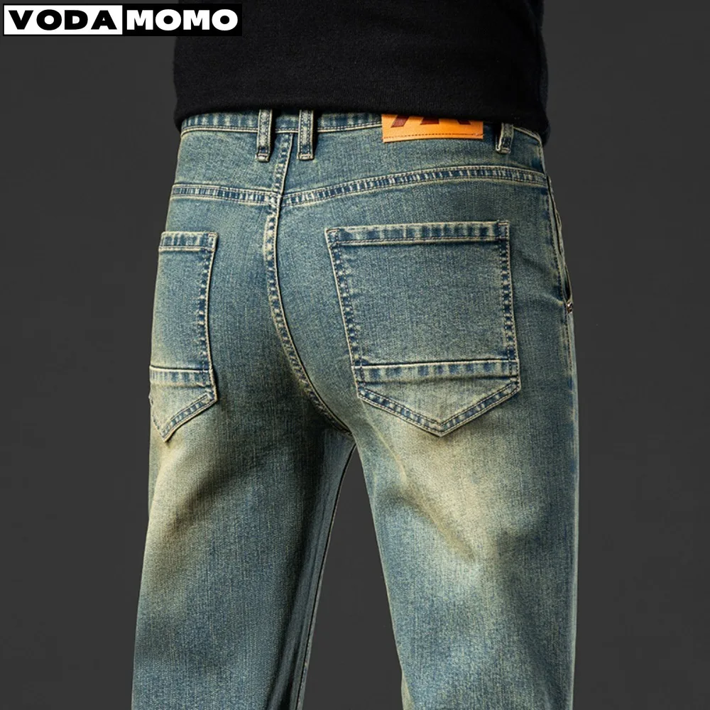 2023 Autunno/Inverno Nuova Tendenza Jeans Spessi Da Uomo Sciolto Manica Dritta Jeans Da Uomo Pantaloni Da Uomo Abbigliamento Uomo Jeans Uomo Y2K Panta