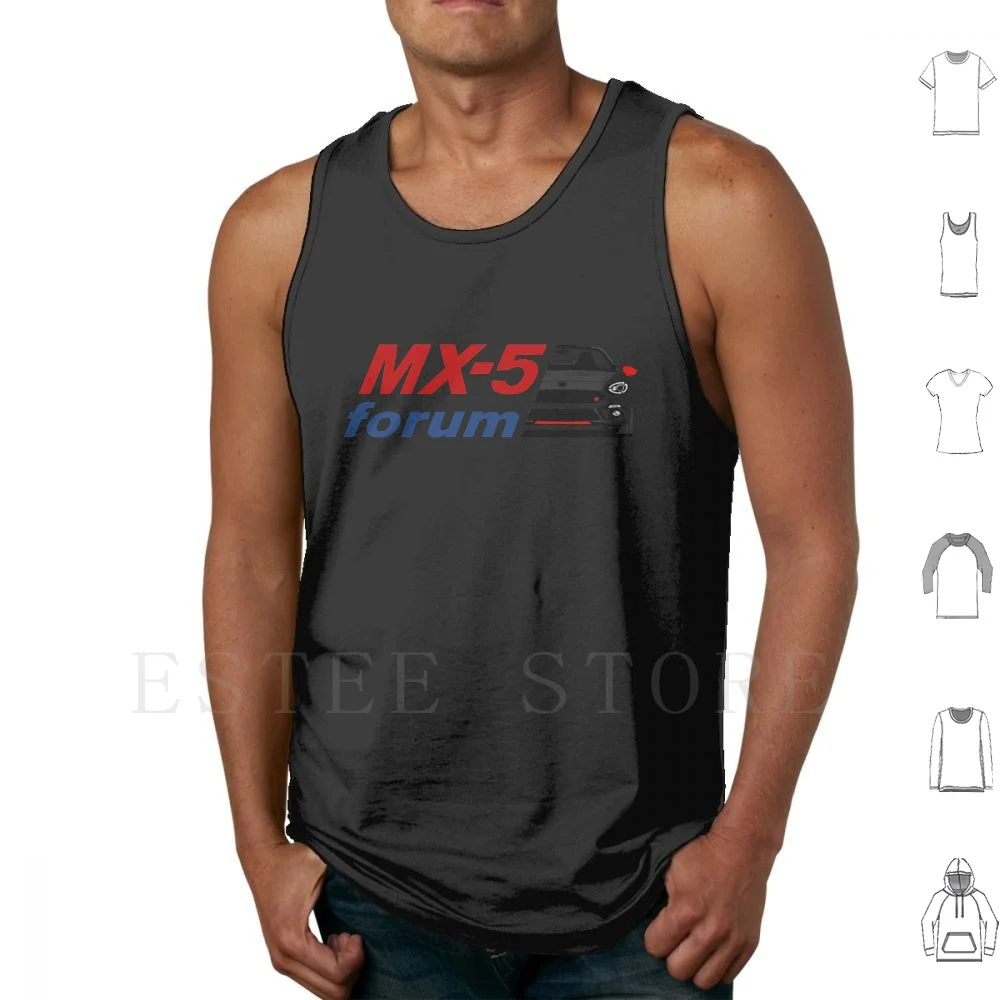 Mx5-Forum 124 Spider Logo Rosso Blu Nero Canotte Gilet Cotone Forum Club Goseatonius Goseantonio Jaagdesign Jaag Abarth