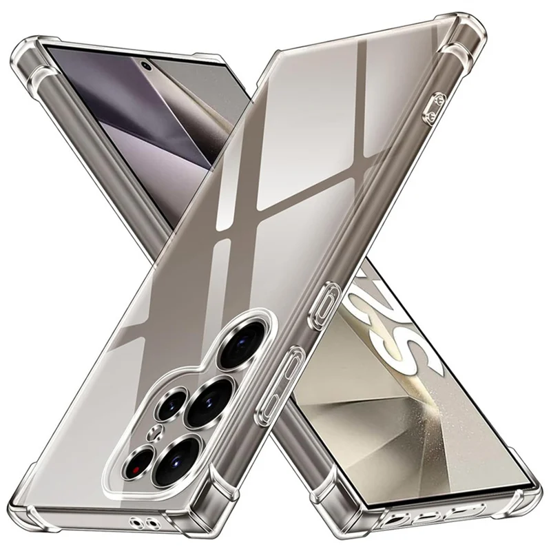 Custodia In Silicone Per Samsung S24 Ultra Custodie Morbide Antiurto Trasparenti S 24 Plus Case Samsung S24 Cover S24+ Samsung Galaxy S24 Ultra Custod