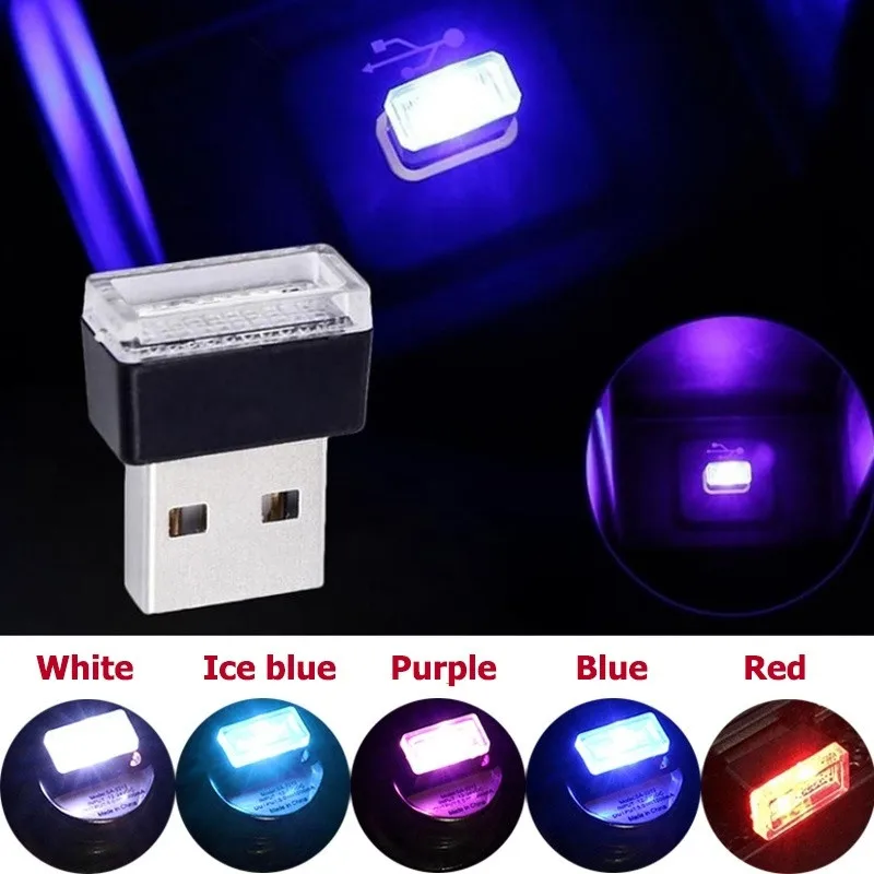 Luci D'Atmosfera A Led Mini Usb Per Auto Per Nissan Versa 350Z Nv200 Rogue S13 300Zx Almera X-Trail Juke