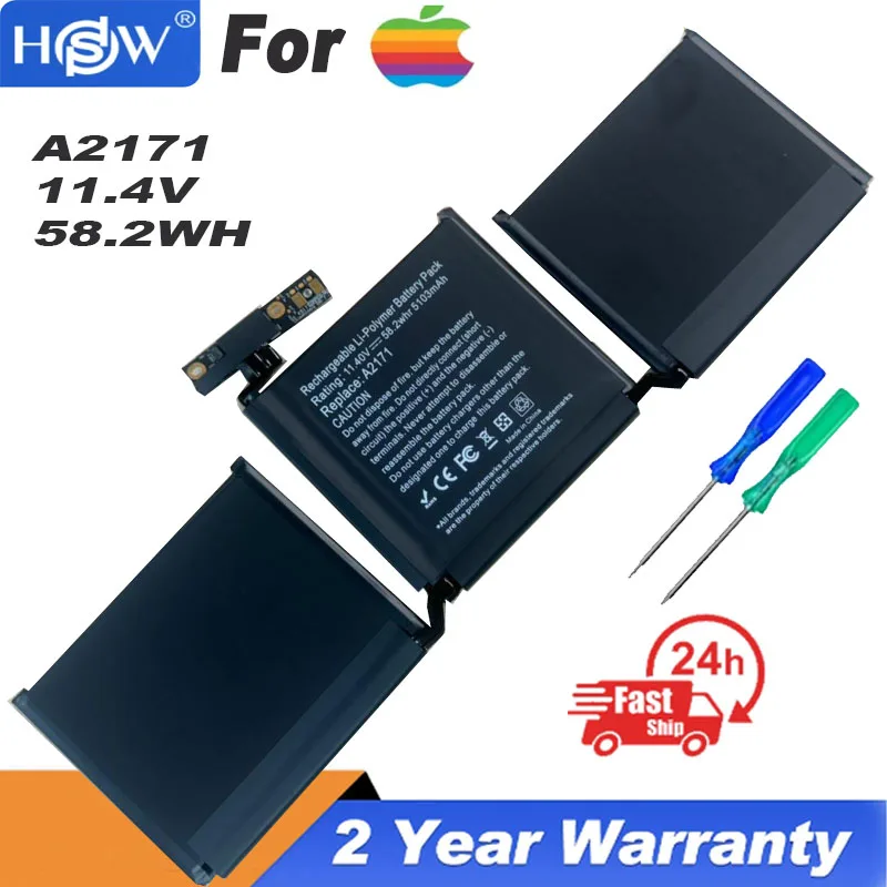 Batteria Per Laptop 58.2Wh A2171 Per Apple Macbook Retina 13.3 ''A2159(2019 Anno) A2289(2020 Anno) A2338(2020 Anno) 616-00675