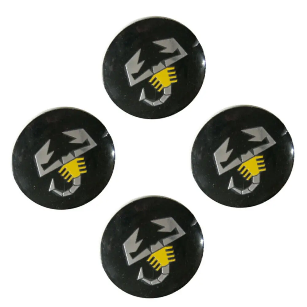 4 Pezzi 56.5Mm Scorpion Logo Coprimozzo Ruota Coprimozzo Car Center Emblem Sticker Per 500 500X