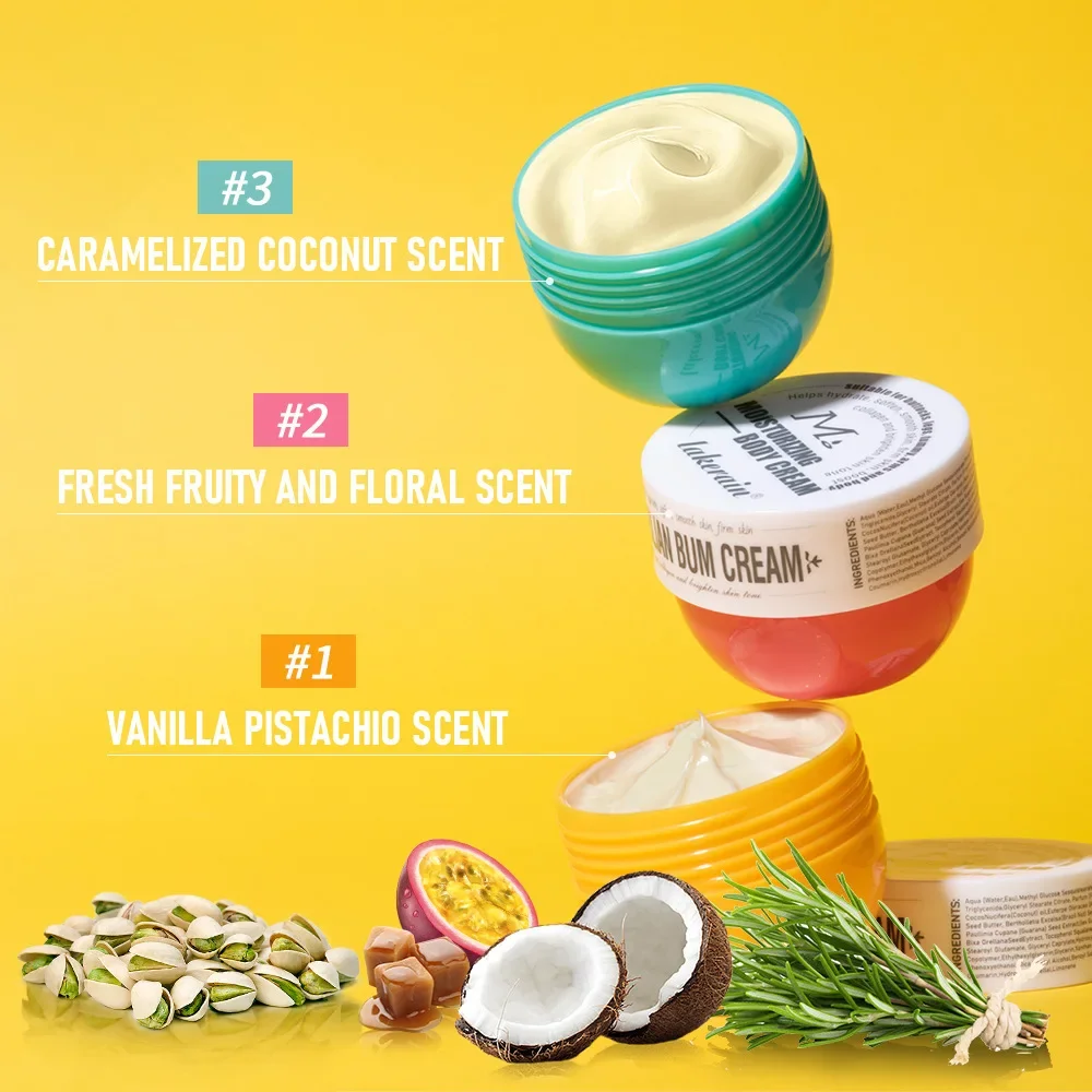 Crema Per Il Corpo Brasiliana Bum Crema Idratante Per Il Corpo Con Profumo Idratante Stretto Crema Idratante Per Il Corpo Gialla