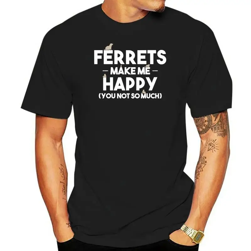 Furetto Furetti Regalo Felice Regalo Mustela Pet T Shirt Girocollo Confortevole Primavera Autunno Personalizzato Tshirt Personalizzata Top Tee