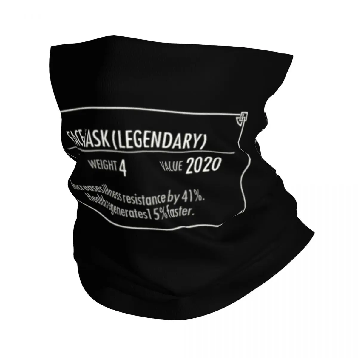 Spu Legendary Face Mask Bandana Neck Ghetta Antivento Face Scarf Cover Uomo Donna Skyrim Gamer Gift Fascia Tube Passamontagna