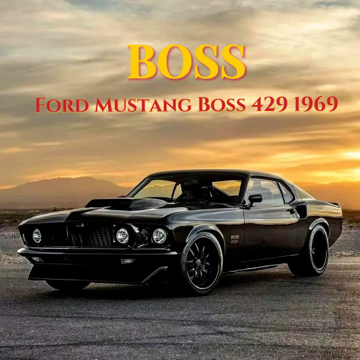 Welly 1:24 Ford Mustang 1969 Ford Mustang Boss429 Lega Auto Finito Modello Regalo Di Compleanno Del Ragazzo