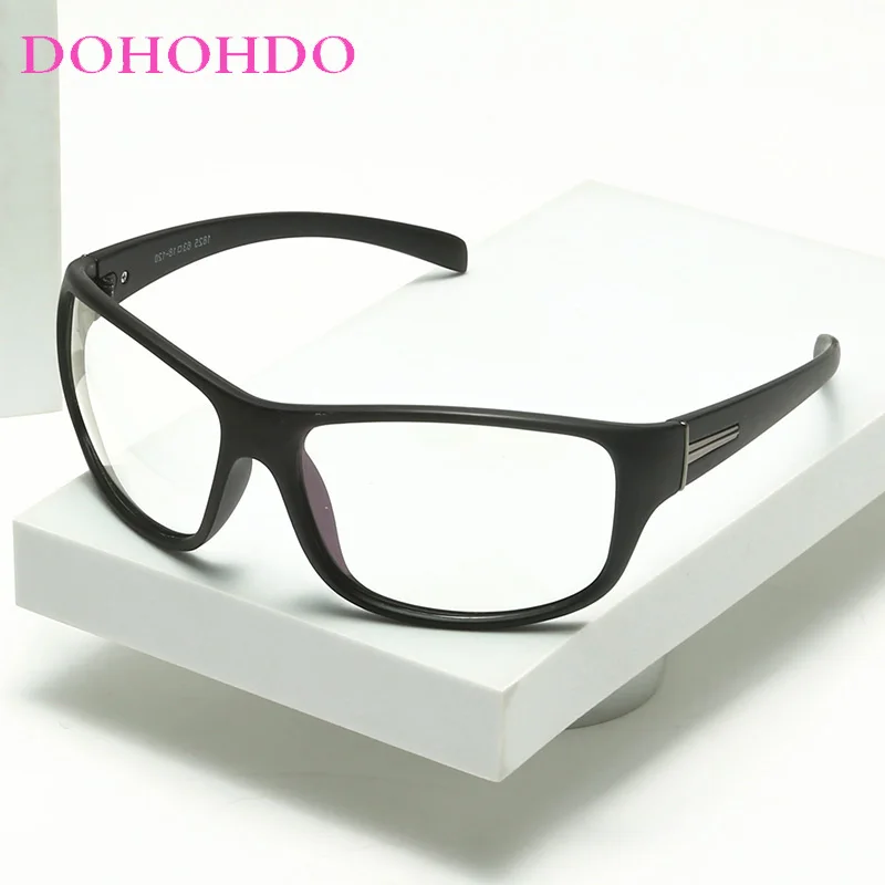 Dohohdo Retro Matte Anti Blue Light Glasses Uv400 Men Office Computer Blocking Women Square Occhiali Da Vista Ottici Trasparenti