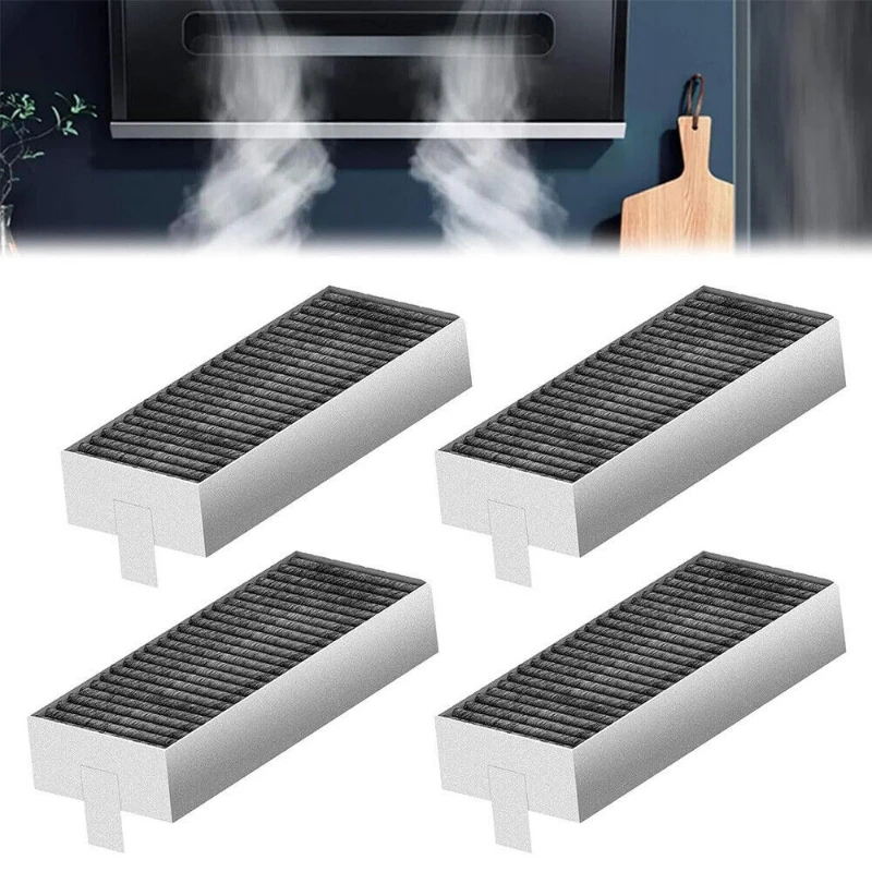 Filtro Di Ricambio Per Ricircolo Aria Pulita (X4) Per Cappe Da Cucina Adatto Per Siemens Muslimbosch Muslimate 17004796