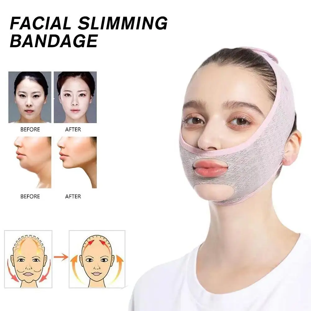 Face Lifter V-Line Up Face Lifting Belt Face Shaper Women Chin Cheek Lift Up Belt Massaggiatore Facciale Strap Face Beauty Skin Care