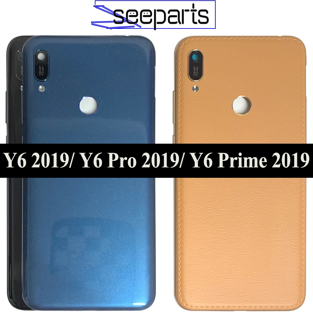 Nuova Cover Per Huawei Y6 2019 Y6 Pro 2019 Y6 Prime 2019 Coperchio Batteria Posteriore Custodia Posteriore Y6 2019 Custodia Y6 Pro 2019 Coperchio Batt
