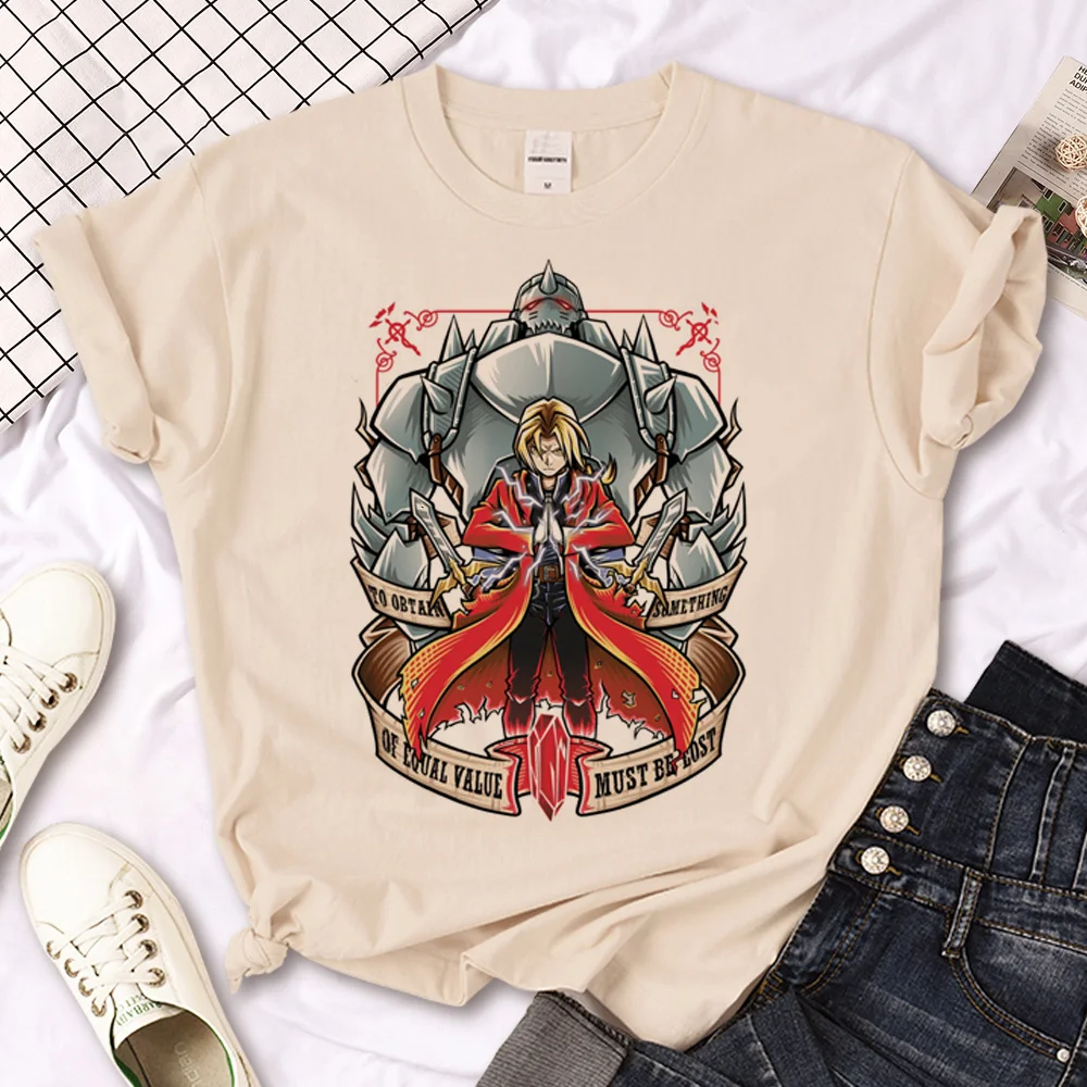 Fullmetal Alchemist T Shirt Donna Designer Divertenti T-Shirt Donna Graphic Designer Harajuku Clothes