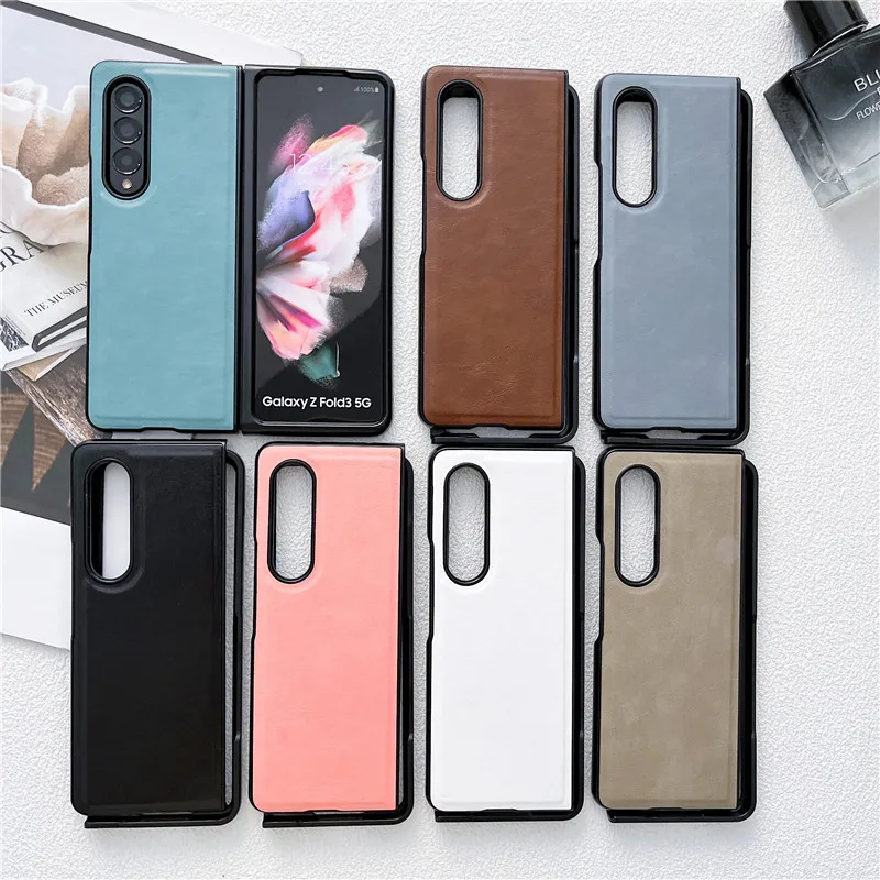 Custodia Z Fold4 Custodia Classica In Pelle Moda Per Samsung Galaxy Z Fold4 Custodia 5G Per Galaxy Z Fold3 4 Cover Z Fold3 Capa 5G