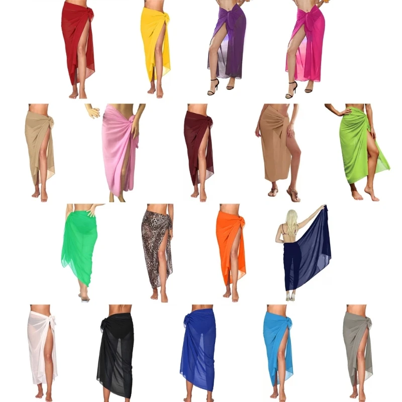 Pareo-Copricostumi Da Donna Costume Da Bagno Costume Da Bagno Gonna Avvolgente Beach-Bikini Copricostumi Costumi Da Dropship