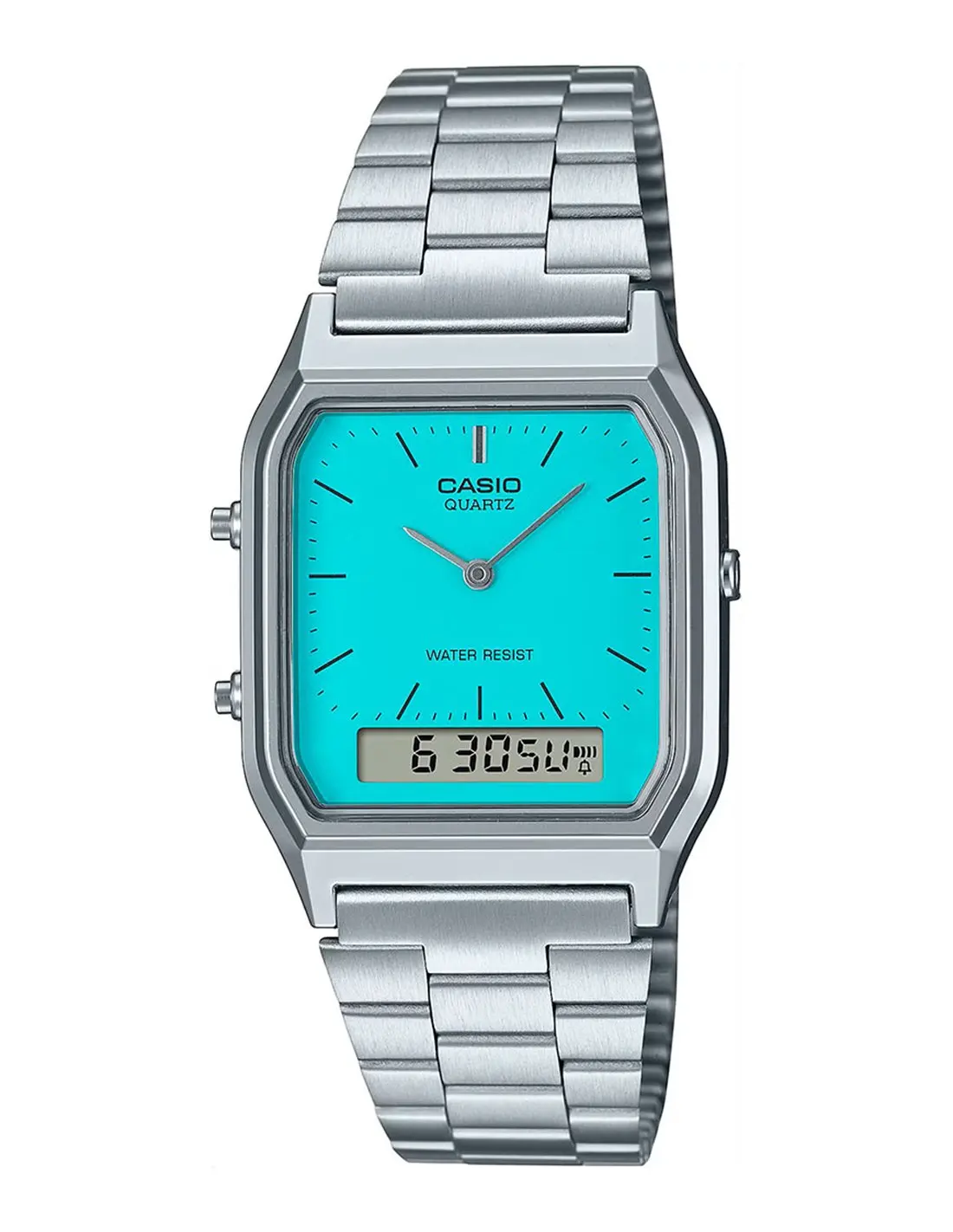 Casio Vintage Edgy Aq-230A-2A2 Orologio Con Quadrante Analogico Digitale Unisex
