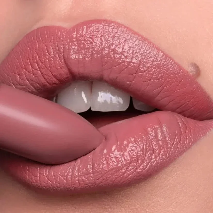 Velvet Matte Rose Red Lipstick Sexy Red Lip Tint Lip Gloss Waterproof Non Marking High Color Rendering Matte Lip Gloss Cosmetics