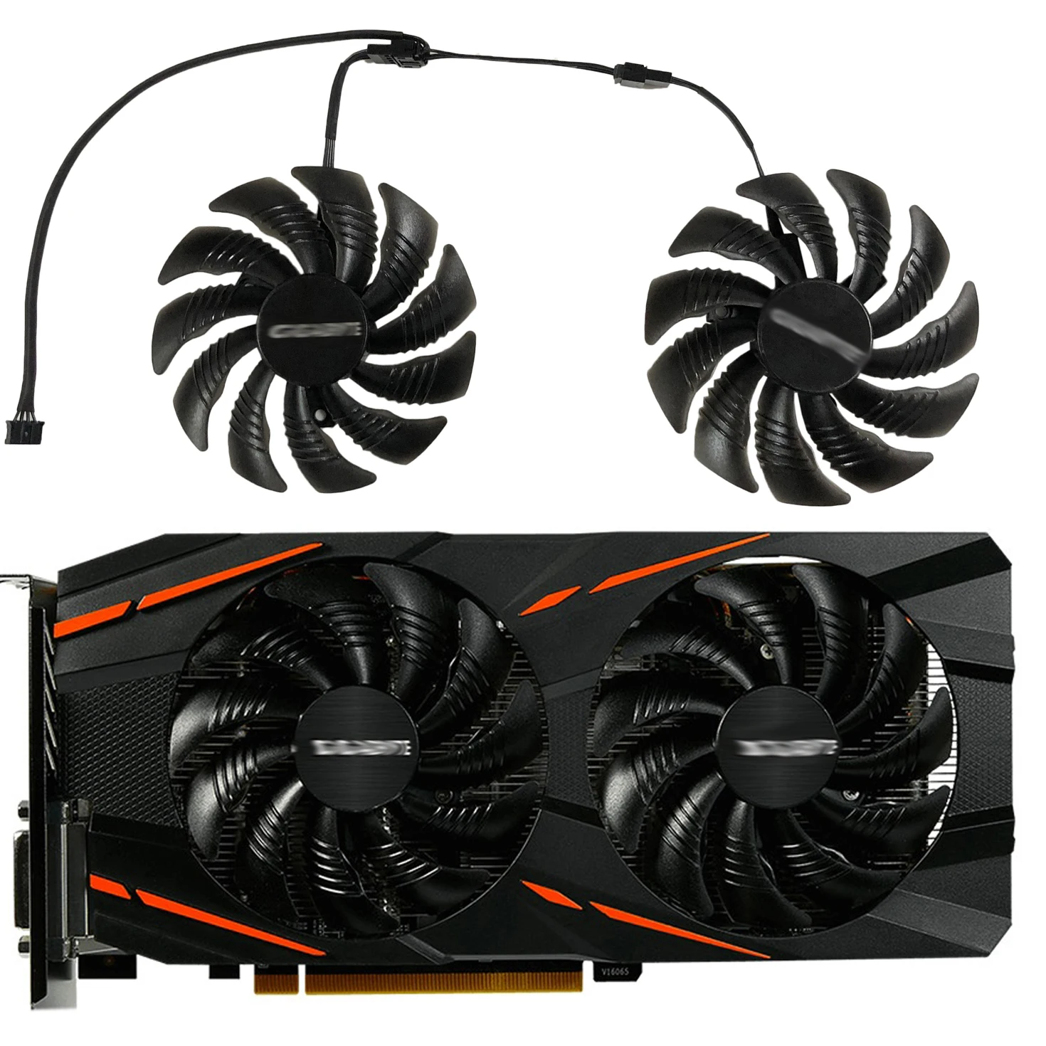 2 Pz/Set Pld09210S12Hh,Ventilatore Per Schede Grafiche,Raffreddamento Gigabyte Rx480 Gaming,Gigabyte Rx580 Gaming,Gigabyte Rx570 Gaming,Gigabyte Rx470