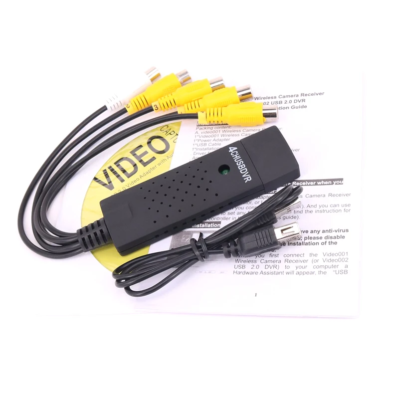 Easycap Capture 4 Canali Usb Video Capture Card Dvr Per Cctv Camera Monitor Dvd 4Ch Card Board A Vhs Registrazione Video Pal Ntsc