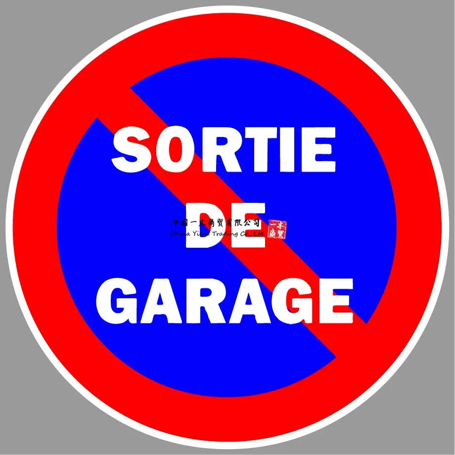 Akachafactory Adesivo Autocollant Portail Parking Sortie Garage Stationnement Interdit Panneau Signe De Spirité