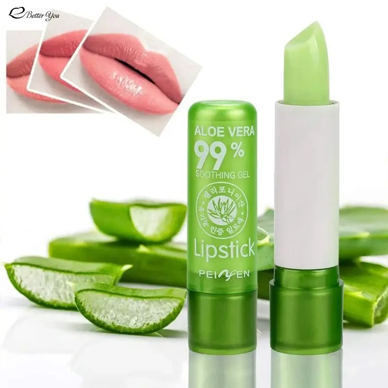 Balsamo Per Le Labbra Rossetto Aloe Vera Fragola Trucco Cura Delle Labbra Rossetto Colore Umore Che Cambia Di Lunga Durata Idratante Rossetto Bellezza