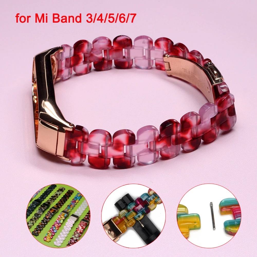 Accessori Bracciale Per Xiaomi Mi Band 7 / Mi Band 6 / Mi Band 5 / Mi Band 4 Cinturino Cinturino In Resina Smartwatch Miband Con Strumento