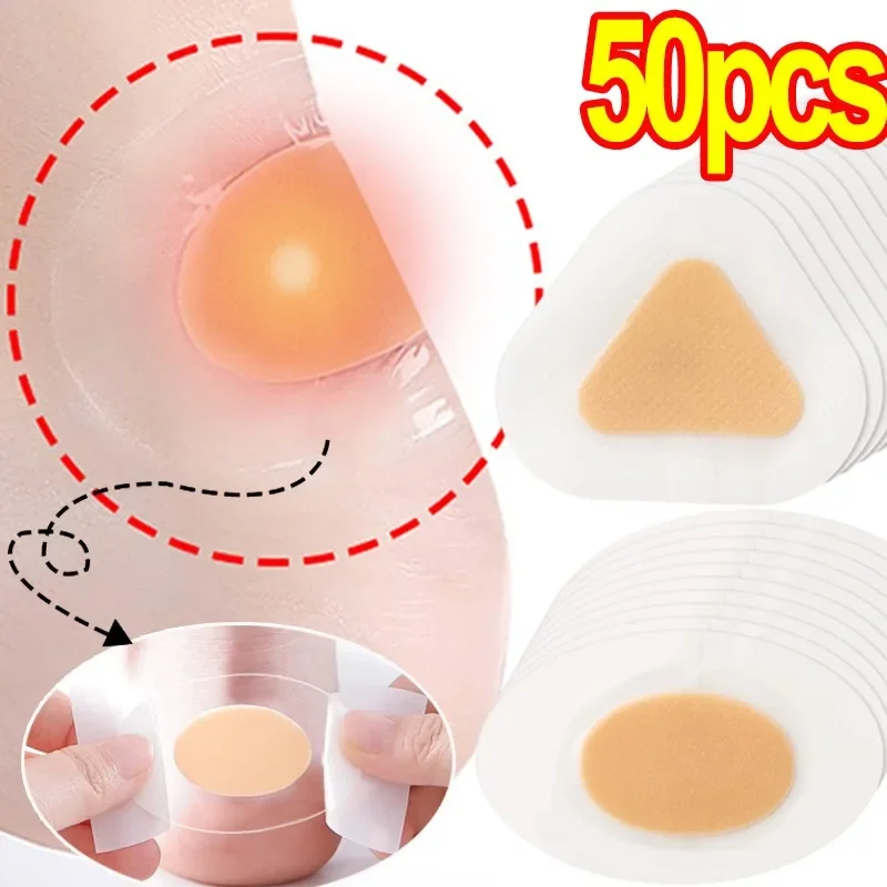 10/50 Pz Morbido Gel Tacco Alto Cerotti Per I Piedi Adesivo Tallone Bendaggio Blister Idrocolloide Scarpe Adesivi Sollievo Dal Dolore Gesso Cura Dei P