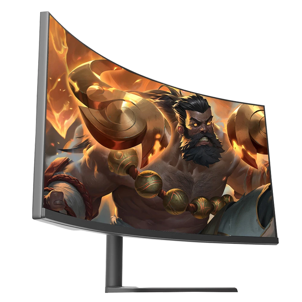 Monitor Da Gioco Curvo Da 34 Pollici 1800R Monitor 4K 3440*1440 144Hz Pannello Lgd Schermo Da 34 "Con Display Altoparlante Hdmix2 + Dpx2