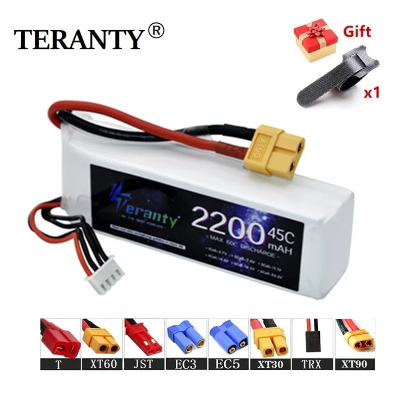 11.1V 2200Mah 3S 45C Batteria Lipo Per Rc Elicottero Aereo Quadcopter Auto Aereo Con T Jst Xt30 Xt60 Spina 3S 11.1V Batteria