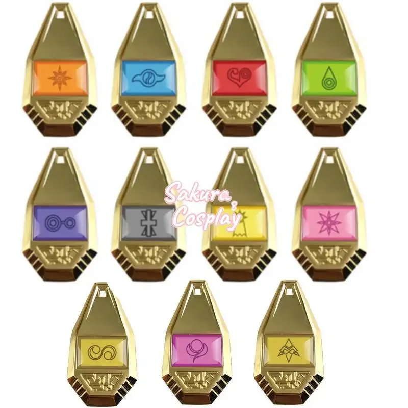 Digimon Adventure Tag & Crest Emblem Pins Badge Digimon Crest Collana Portachiavi Ciondolo Digital Monster Evolution Collection