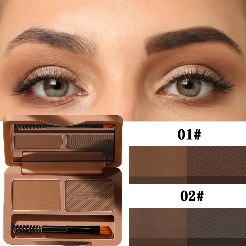 2 Colors Eyebrow Powder Makeup Palette Waterproof Longlasting Eye Shadow Eyebrow Powder Makeup Palette Women Beauty Cosmetic Set