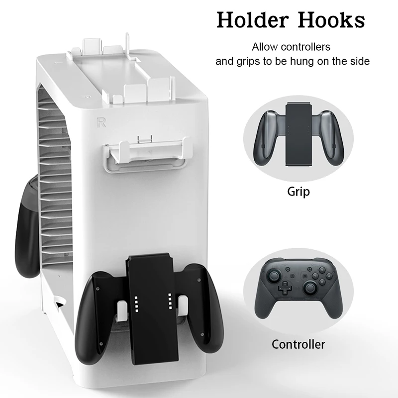 Il Più Nuovo Nintend Switch Oled Games Storage Tower Stand Controller Holder 10 Slot Di Gioco Per Nintendo Switch Oled Console Accessori
