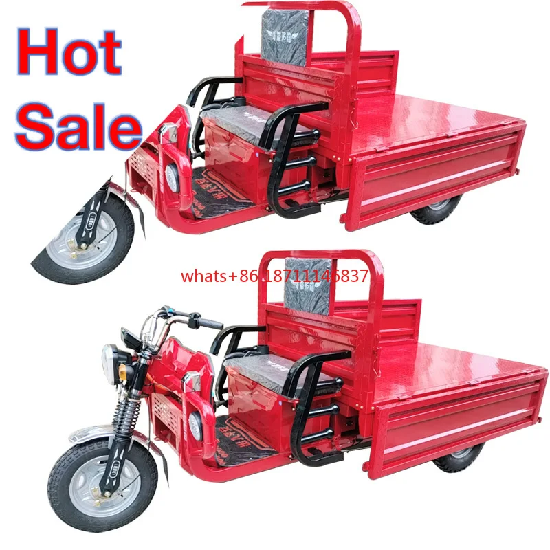 Moda 48V Triciclo Elettrico Para Adultos Cargo Trike Moto