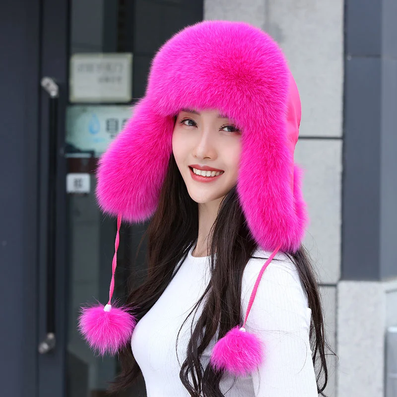 Cappelli Ushanka Invernali Da Donna Bomber Russo |